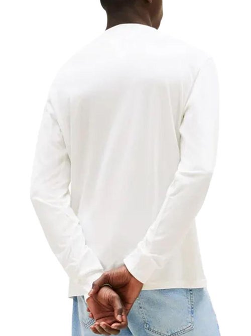 T-Shirt Uomo Maniche Lunghe Tommy Hilfiger con Logo sul Petto - Kiabi T-Shirt Uomo Maniche Lunghe Tommy Hilfiger con Logo sul Petto - Kiabi