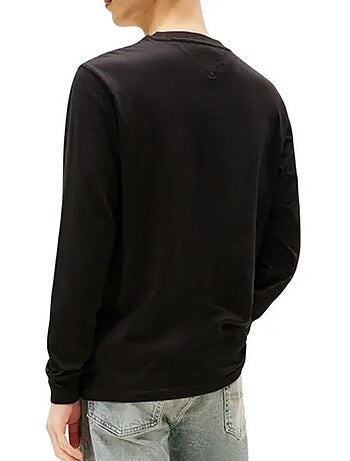 T-Shirt Uomo Maniche Lunghe Tommy Hilfiger con Logo sul Petto