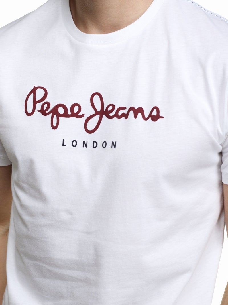 T-shirt Uomo Pepe Jeans Bianco Rosso - Kiabi