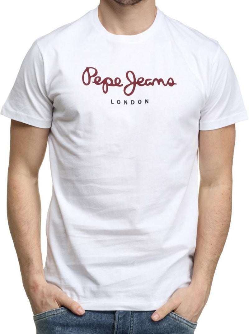 T-shirt Uomo Pepe Jeans Bianco/Rosso - Kiabi