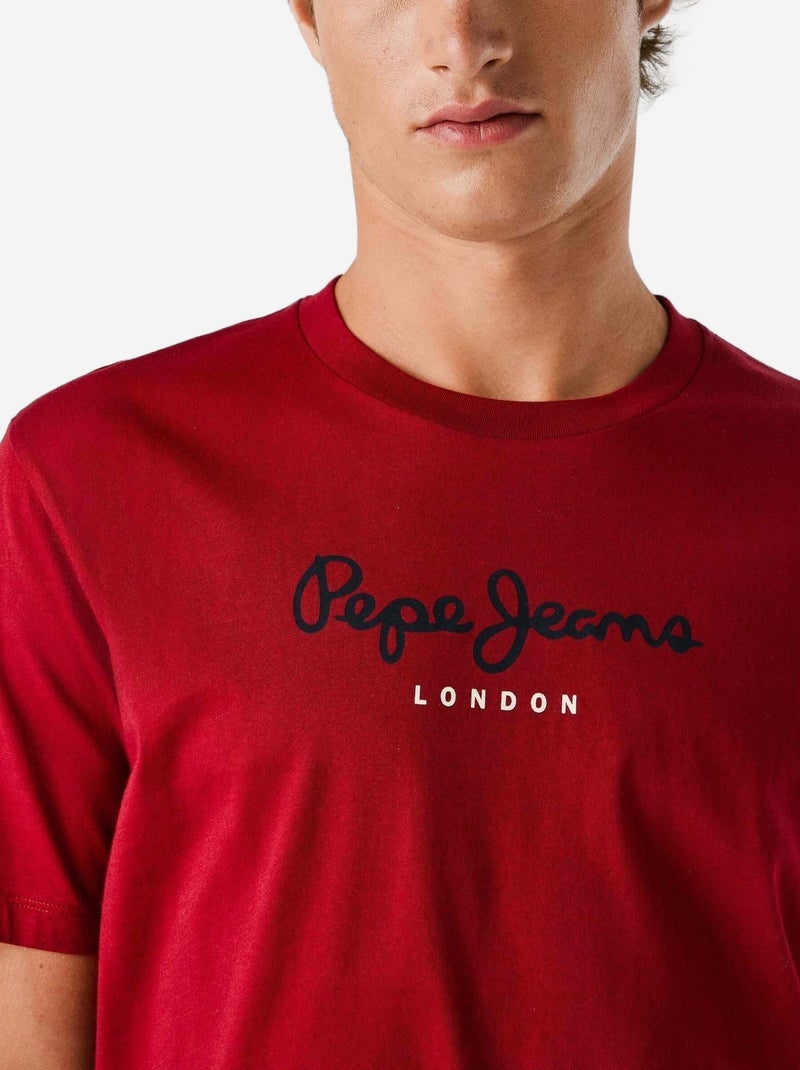 T-Shirt Uomo Pepe Jeans Bordeaux - Kiabi