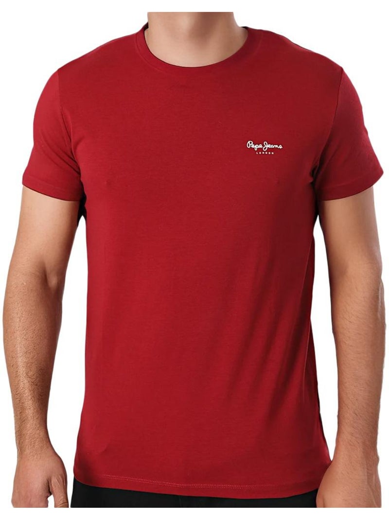 T-Shirt Uomo Pepe Jeans Bordeaux - Kiabi