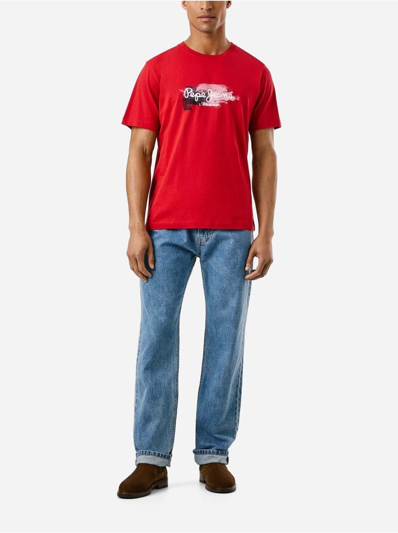 T-Shirt Uomo Pepe Jeans Rosso - Kiabi