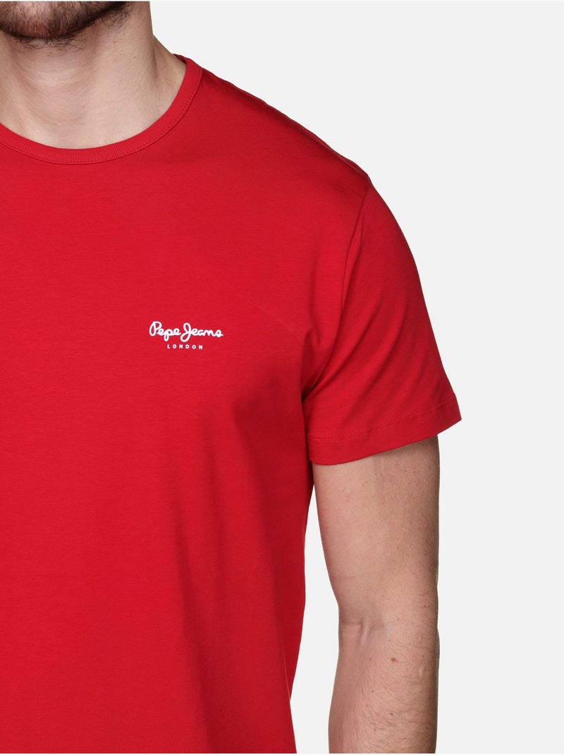 T-Shirt Uomo Pepe Jeans Rosso - Kiabi