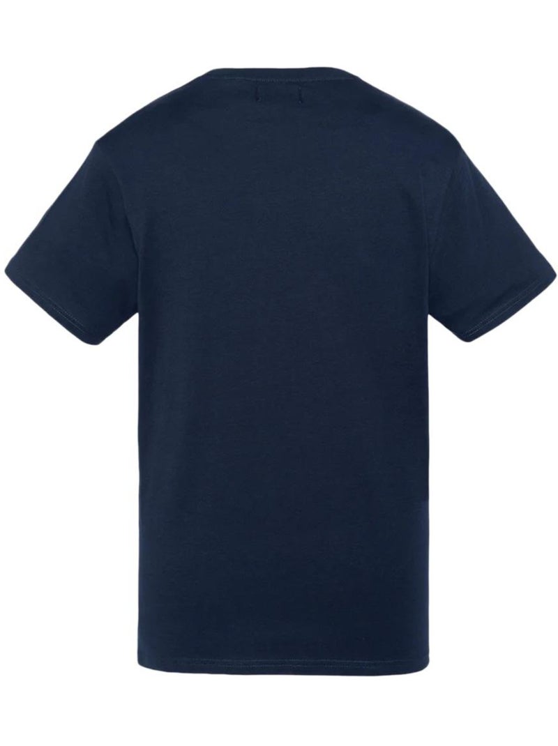 T-shirt Uomo Ricamata Schott NYC Blu marino - Kiabi