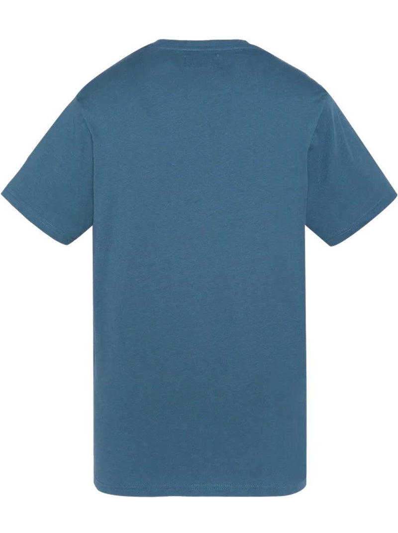 T-shirt uomo schott ricamato Blu ardesia - Kiabi