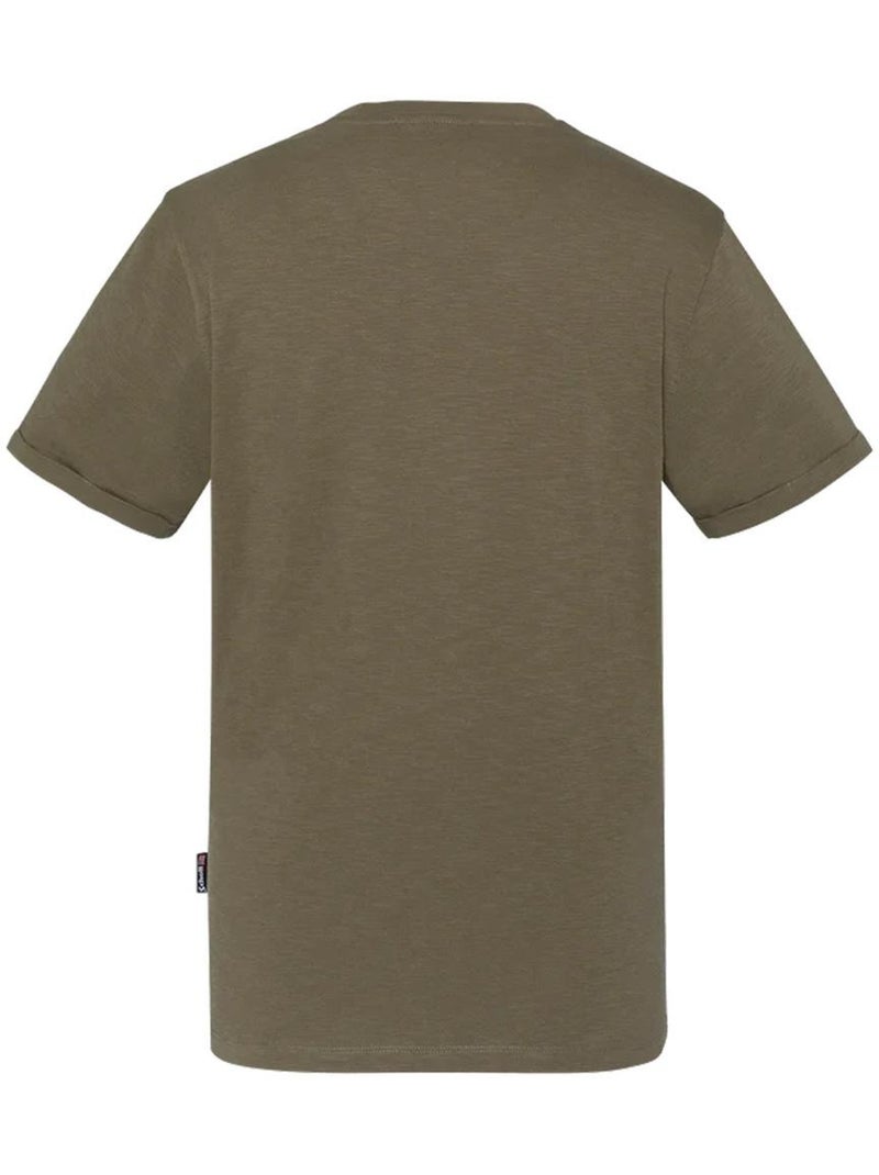 T-shirt uomo schott Verde kaki chiaro - Kiabi