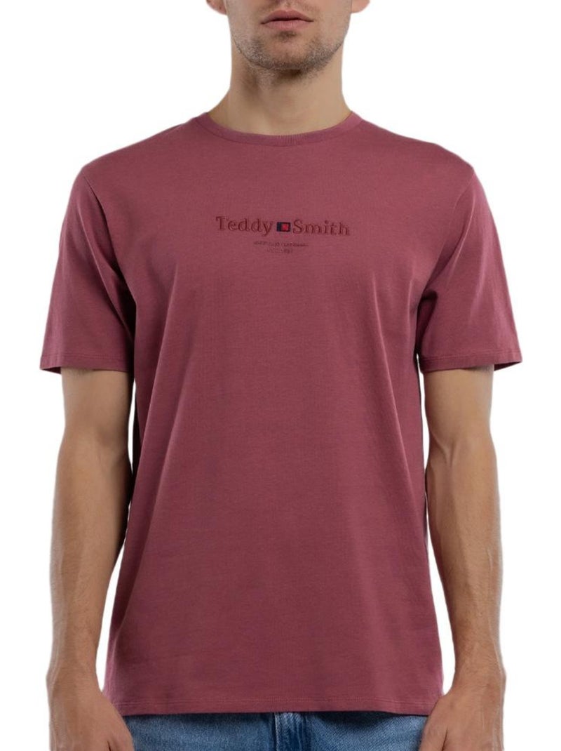 T-shirt uomo teddy smith Bordeaux - Kiabi