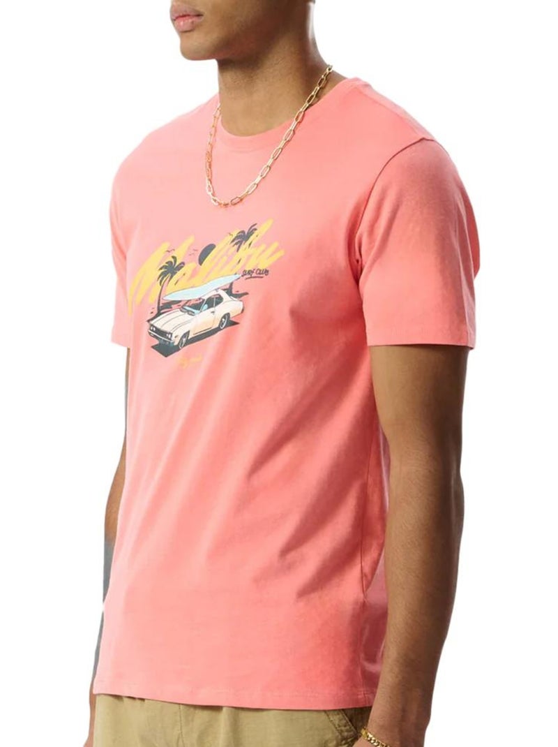 T-Shirt Uomo Teddy Smith Rosa - Kiabi
