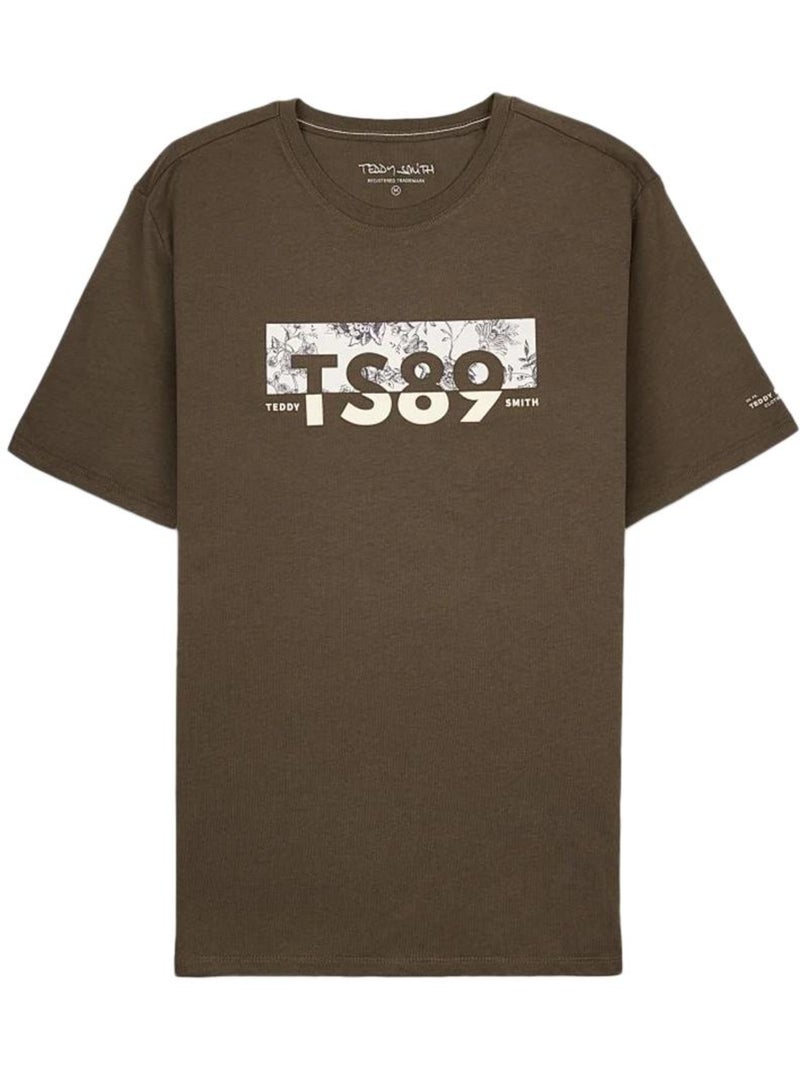T-shirt Uomo Teddy Smith Verde kaki chiaro - Kiabi