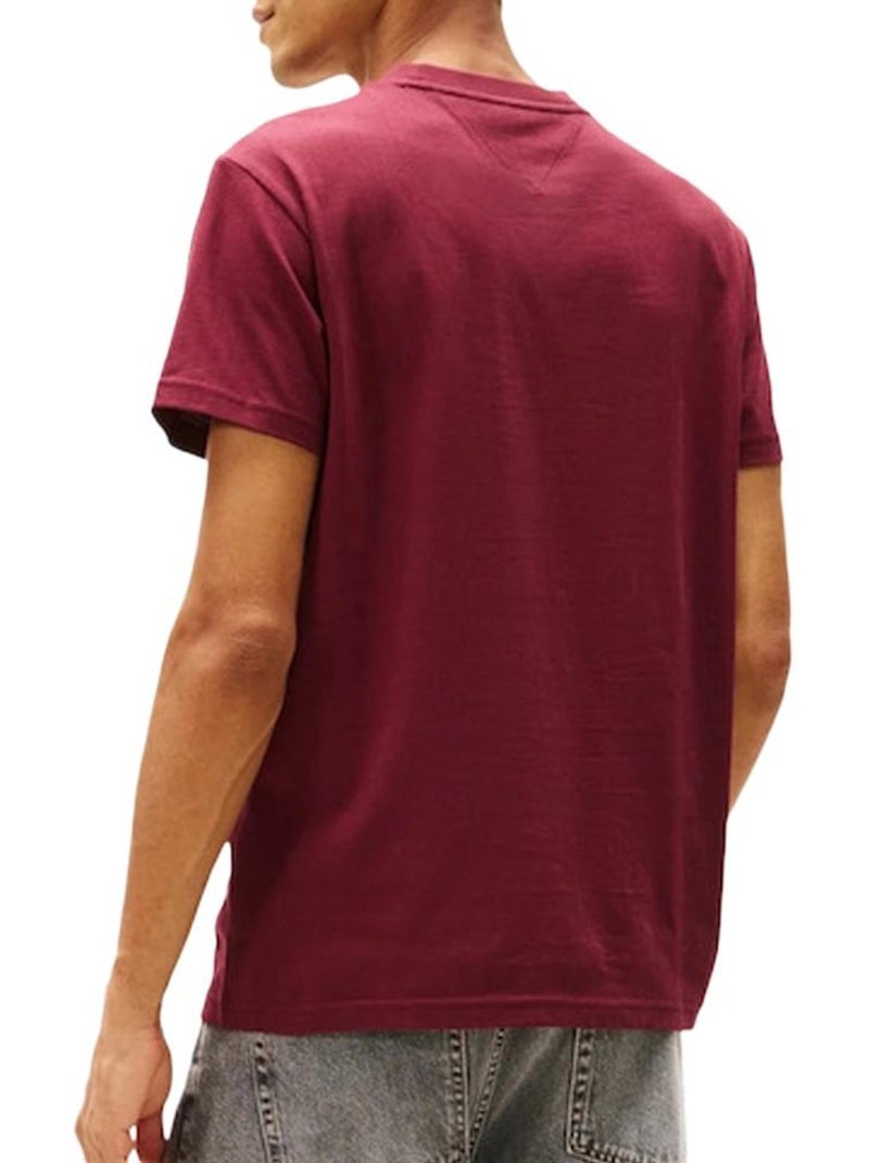 T-shirt uomo tommy hilfiger Bordeaux - Kiabi