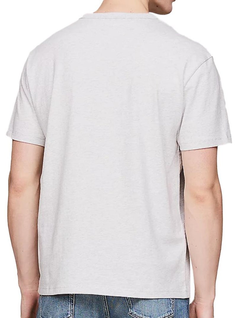 T-shirt Uomo Tommy Hilfiger con Logo Distintivo Grigio argentato - Kiabi