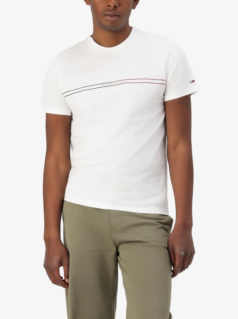 T-Shirt Uomo Tommy Hilfiger Ecru - Kiabi