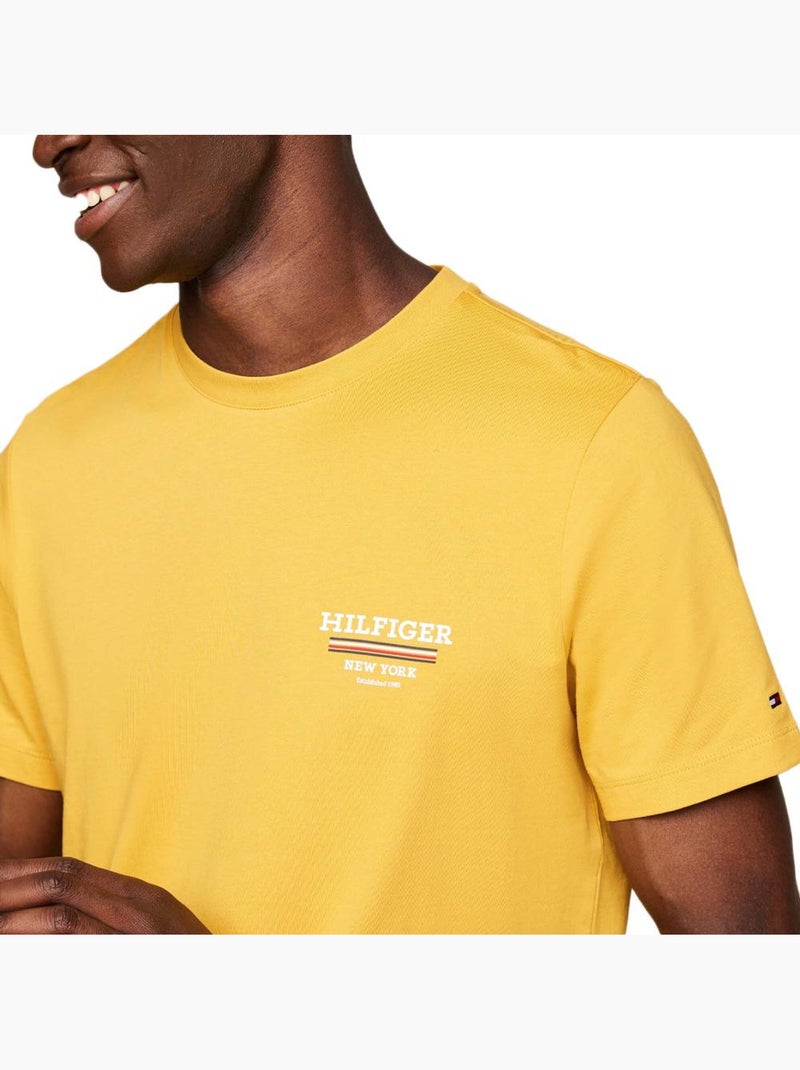 T-shirt Uomo Tommy Hilfiger Giallo - Kiabi