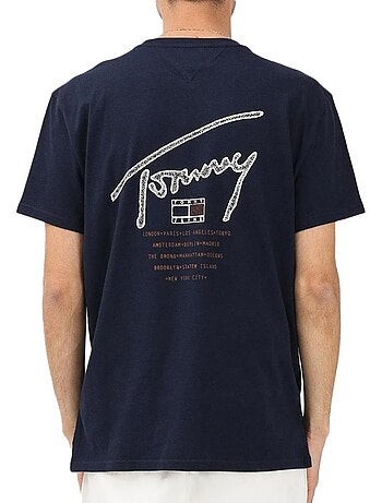 T-Shirt Uomo Tommy Hilfiger con Stampa Posteriore
