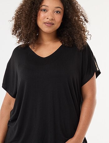 T-shirt 'Vero Moda' scollo a V con paillettes