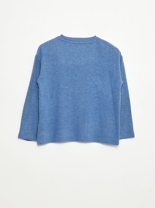 T-shirt vestibilità ampia con motivo sul petto - Kiabi