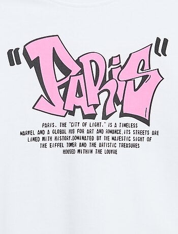 T-shirt vintage con stampa skate a maniche corte