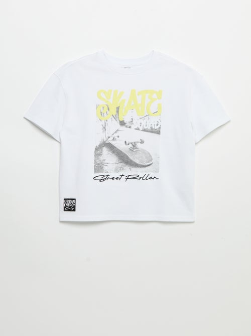 T-shirt vintage con stampa skate a maniche corte - Kiabi