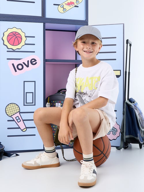 T-shirt vintage con stampa skate a maniche corte - Kiabi