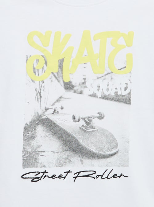 T-shirt vintage con stampa skate a maniche corte - Kiabi
