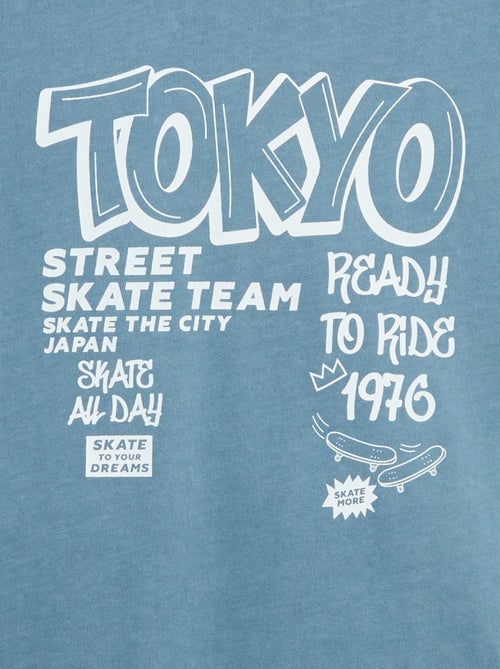T-shirt vintage con stampa skate a maniche corte - Kiabi