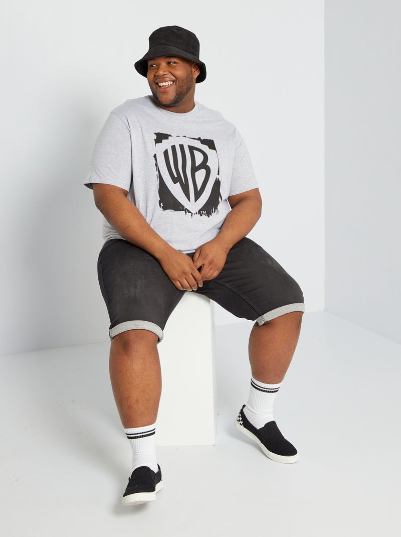 T-shirt 'Warner Bros' con scollo tondo grigio - Kiabi