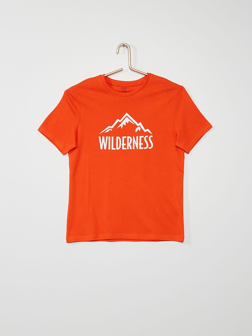 T-shirt 'Wilderness' ARANCIONE - Kiabi