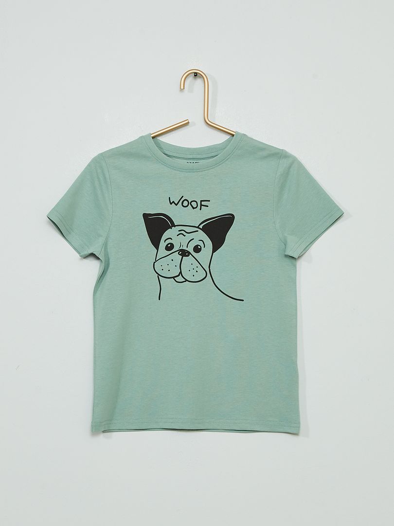 T-shirt 'woof' BLU - Kiabi