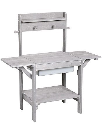 Tavolo sabbia e acqua in legno massello resistente – "Roba Outdoor Midi