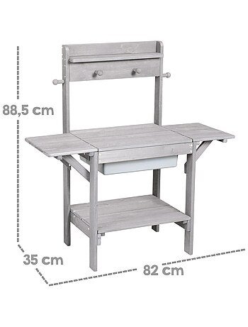 Tavolo sabbia e acqua in legno massello resistente – "Roba Outdoor Midi