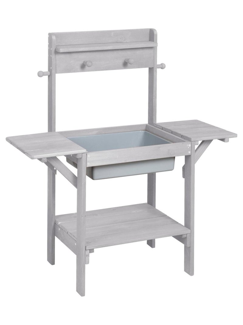 Table sabbia e acqua in legno massello resistente "Roba Outdoor Midi" Grigio - Kiabi
