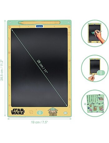 Tablet da disegno Star Wars E-ink multicolore 28 cm con stencil