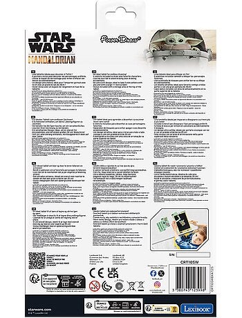 Tablet da disegno Star Wars E-ink multicolore 28 cm con stencil