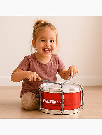 Tamburo per bambini 31 cm con tracolla e bacchetta bontempi