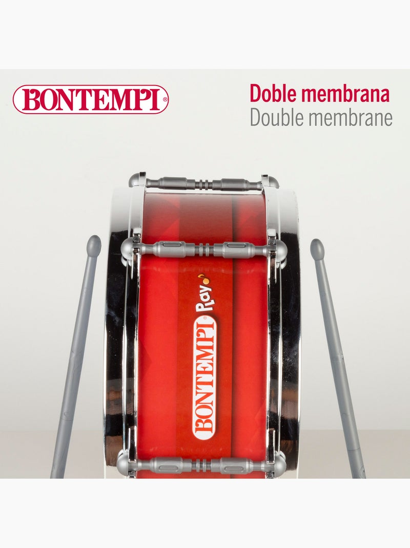 Tamburo per bambini 31 cm con tracolla e bacchetta bontempi N/D - Kiabi