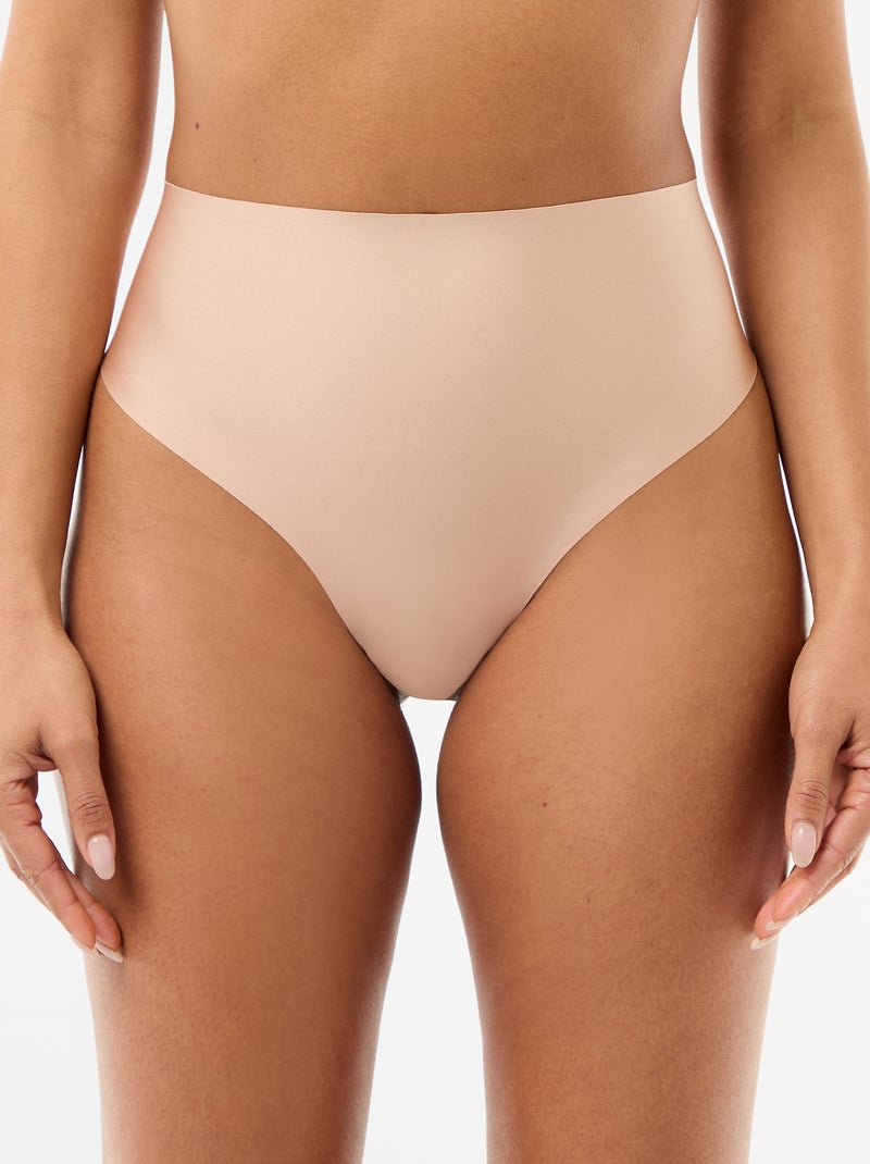 Tanga a vita alta modellante Bianco Ecru - Kiabi