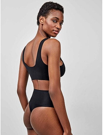 Tanga a vita alta modellante senza cuciture con effetto contenitivo