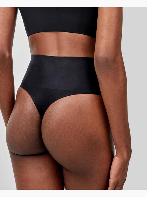 Tanga a vita alta modellante senza cuciture con effetto contenitivo - Kiabi Tanga a vita alta modellante senza cuciture con effetto contenitivo - Kiabi