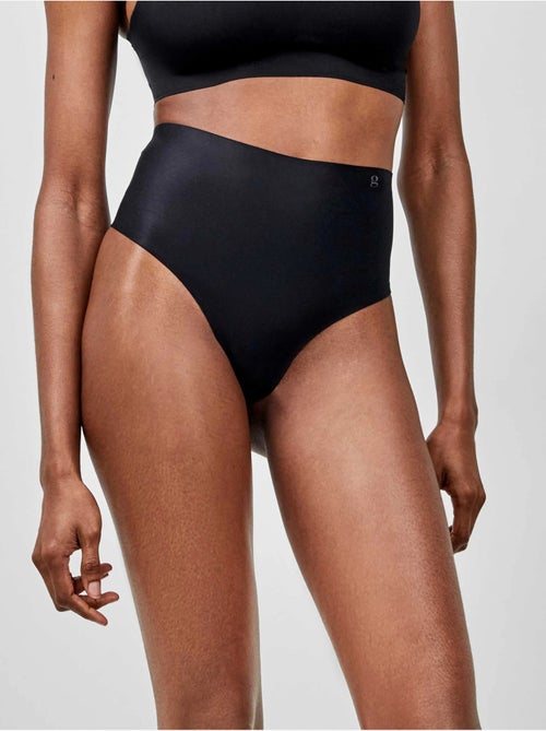 Tanga a vita alta modellante senza cuciture con effetto contenitivo - Kiabi Tanga a vita alta modellante senza cuciture con effetto contenitivo - Kiabi