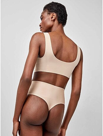 Tanga a vita alta modellante senza cuciture con effetto contenitivo