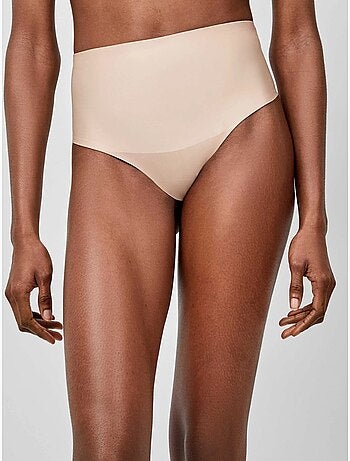 Tanga a vita alta modellante senza cuciture con effetto contenitivo