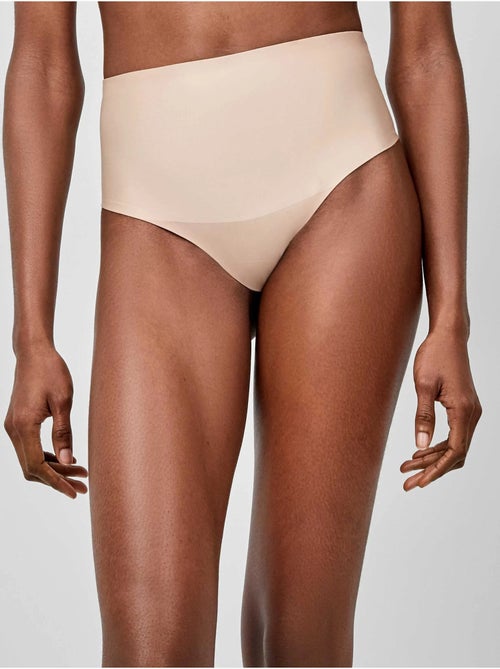 Tanga a vita alta modellante senza cuciture con effetto contenitivo - Kiabi Tanga a vita alta modellante senza cuciture con effetto contenitivo - Kiabi
