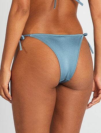 Tanga bikini effetto iridescente