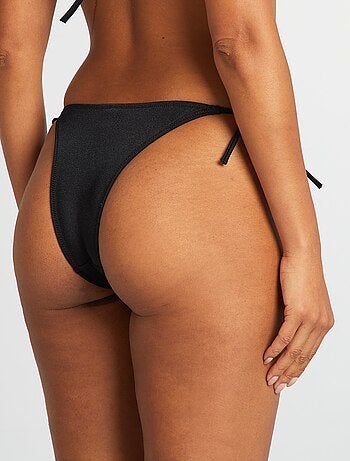 Tanga bikini effetto iridescente