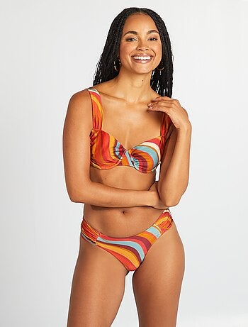 Tanga bikini stampa psichedelica
