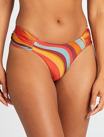 Tanga bikini stampa psichedelica