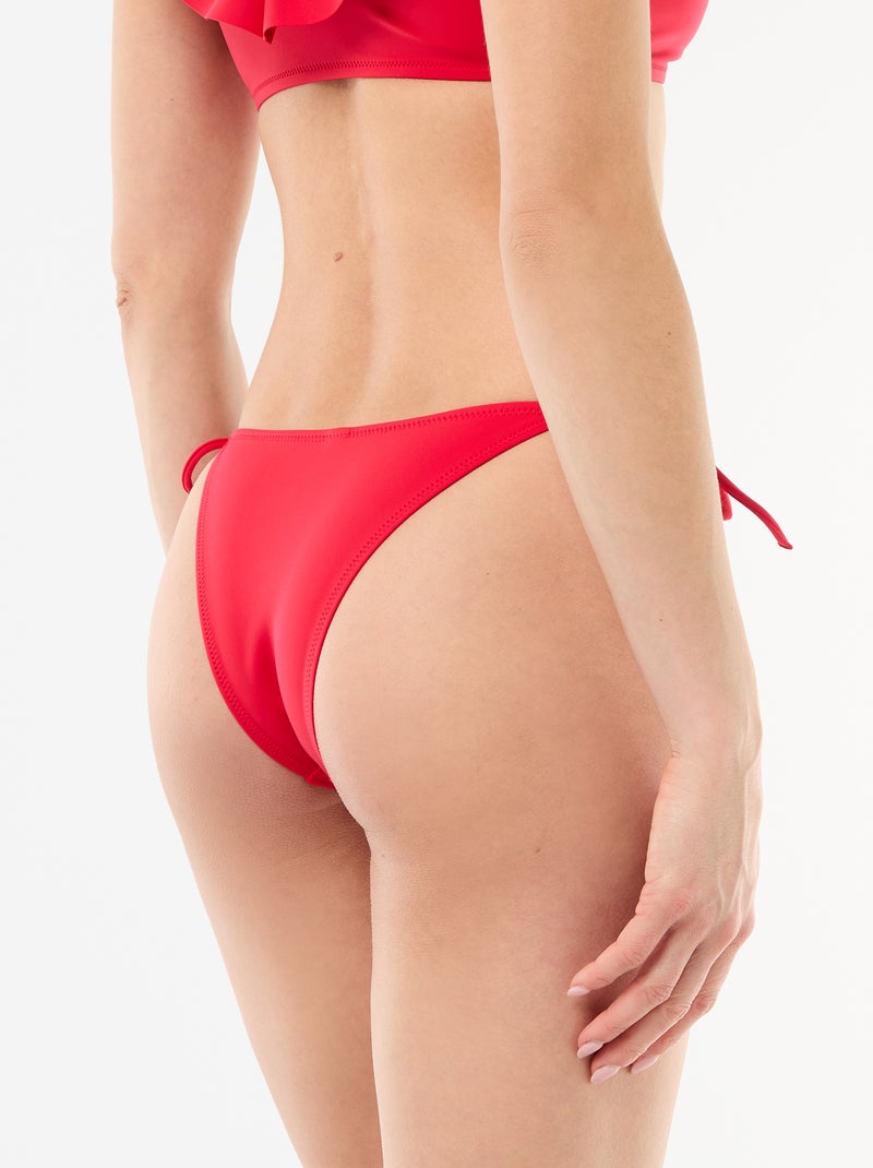 Tanga da bagno in microfibra morbida Rosso - Kiabi
