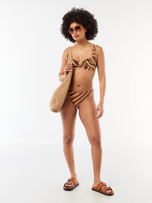 Tanga da bagno in microfibra stampata - Kiabi