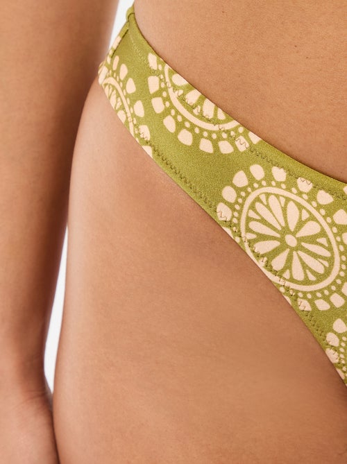 Tanga da bagno in microfibra stampata - Kiabi